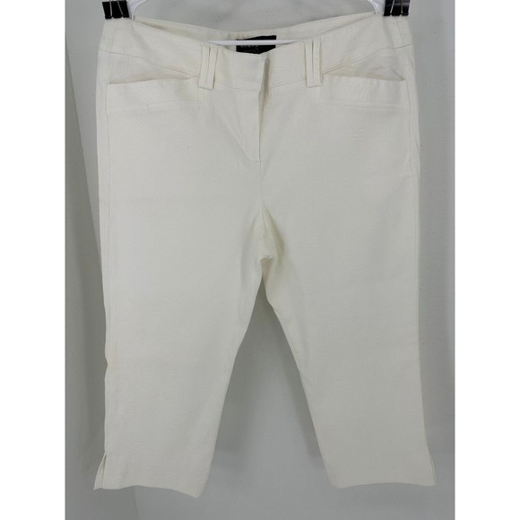 Sharagano Womens Coral Mid Rise Capri Crop Pants Size 12 - Picture 2 of 14
